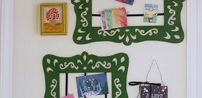 兒童美工作品展示架設計