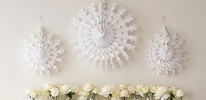 聖誕節雪花裝飾