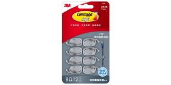 3M™ 無痕™ 透明小型電線掛勾
