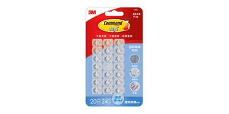 3M™ 無痕™ 透明裝飾用掛勾
