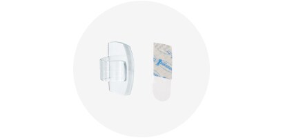 無痕™ 透明小型電線掛鉤
