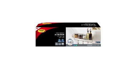3M™ 無痕™ 高承重廚房用品排鉤架
