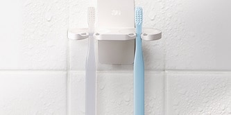 無痕 極淨防水收納牙刷架
